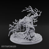 Bone And Branch Bursting Graveyard Golem Miniature for Dungeons and Dragons, Pathfinder or other TTRPGs