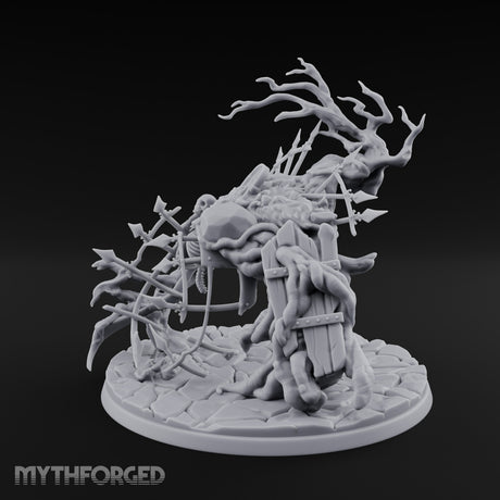 Bone And Branch Bursting Graveyard Golem Miniature for Dungeons and Dragons, Pathfinder or other TTRPGs
