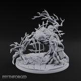 Bone And Branch Bursting Graveyard Golem Miniature for Dungeons and Dragons, Pathfinder or other TTRPGs