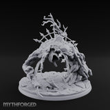 Bone And Branch Bursting Graveyard Golem Miniature for Dungeons and Dragons, Pathfinder or other TTRPGs