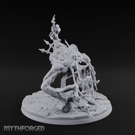 Bone And Branch Bursting Graveyard Golem Miniature for Dungeons and Dragons, Pathfinder or other TTRPGs