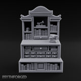 Bone-Displayed Drawer-Banked Scholar's Grand Cabinet Bookcase gallery 1