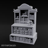 Bone-Displayed Drawer-Banked Scholar's Grand Cabinet Bookcase gallery 9