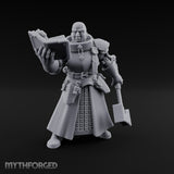 Book Reading Hammer Dangling Human Battle Priest Miniature for Dungeons and Dragons, Pathfinder or other TTRPGs