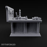 Spine Out, Shears Up Wooden Bookbinder Workbench