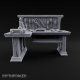 Spine Out, Shears Up Wooden Bookbinder Workbench