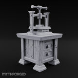 Pressed for Time, Not for Pages Wooden Bookbinding Press Cabinet