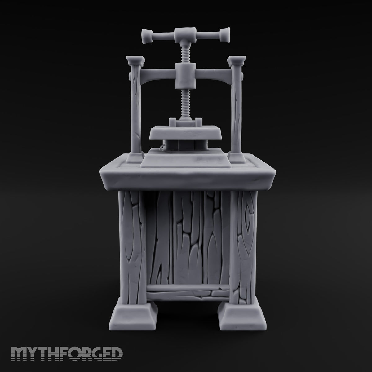Pressed for Time, Not for Pages Wooden Bookbinding Press Cabinet