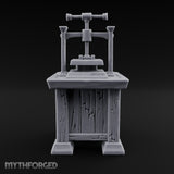 Pressed for Time, Not for Pages Wooden Bookbinding Press Cabinet