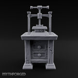 Pressed for Time, Not for Pages Wooden Bookbinding Press Cabinet