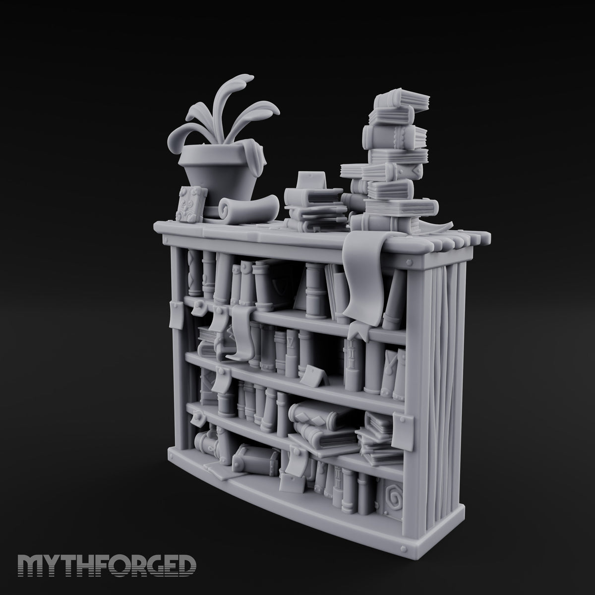 Overstuffed Library Bookshelf E