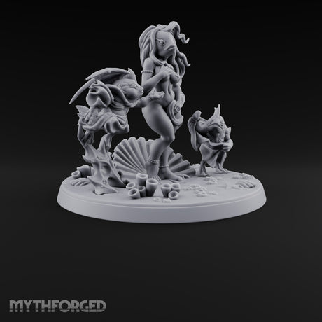 The Tide Steps Ashore Sea Elf Maiden — Fish Head · Diorama