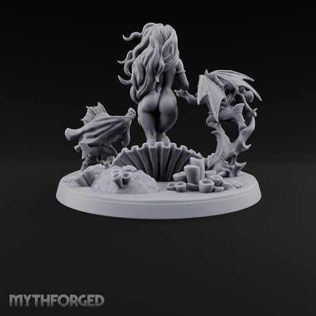The Tide Steps Ashore Sea Elf Maiden — Fish Head · Diorama