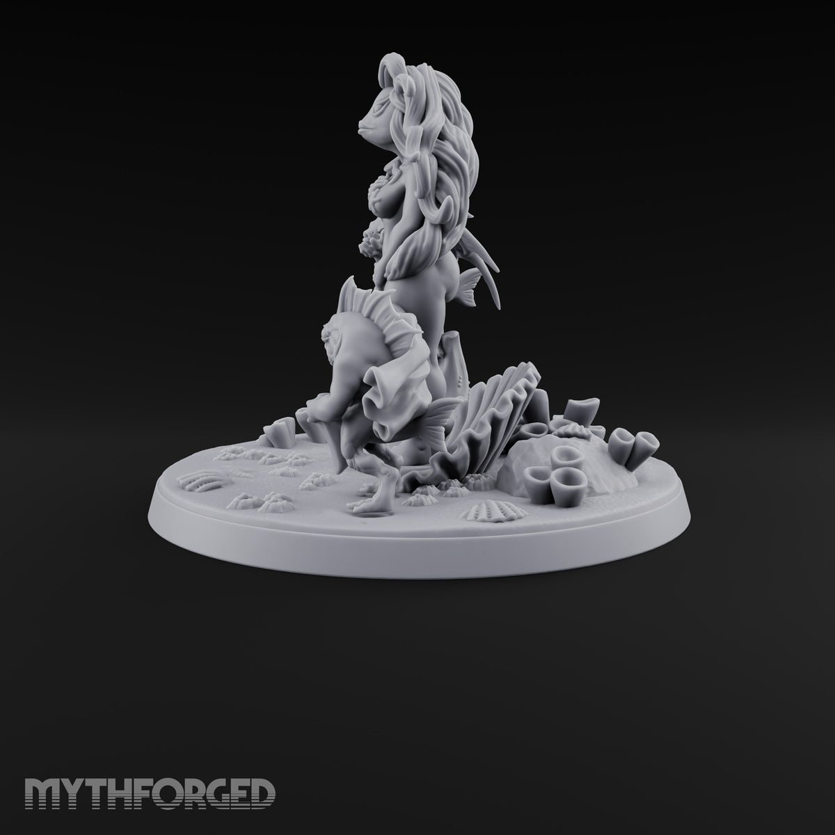 The Tide Steps Ashore Sea Elf Maiden — Fish Head · Diorama