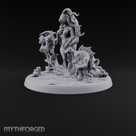 The Tide Steps Ashore Sea Elf Maiden — Fish Head · Diorama