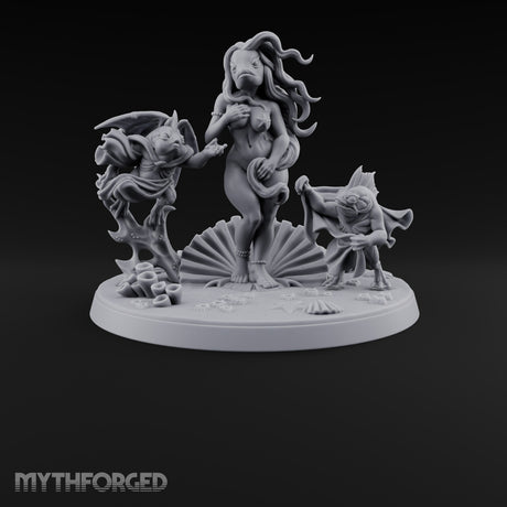 The Tide Steps Ashore Sea Elf Maiden — Fish Head · Diorama