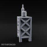 Bottle-Topped Barrel-Mugged Tavern Side Cabinet Miniature for Dungeons and Dragons, Pathfinder or other TTRPGs