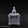 Bottle-Topped Plank-Bolted Storage Crate Miniature for Dungeons and Dragons, Pathfinder or other TTRPGs