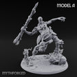 Boulder Launching Hill Giant Hunters A Miniature for Dungeons and Dragons, Pathfinder or other TTRPGs