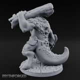 Boulder Smashing Troll Brute Miniature for Dungeons and Dragons, Pathfinder or other TTRPGs
