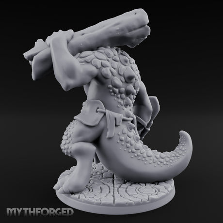 Boulder Smashing Troll Brute Miniature for Dungeons and Dragons, Pathfinder or other TTRPGs
