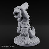 Boulder Smashing Troll Brute Miniature for Dungeons and Dragons, Pathfinder or other TTRPGs