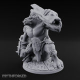 Boulder Smashing Troll Brute Miniature for Dungeons and Dragons, Pathfinder or other TTRPGs