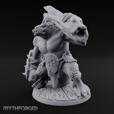 Boulder Smashing Troll Brute Miniature for Dungeons and Dragons, Pathfinder or other TTRPGs
