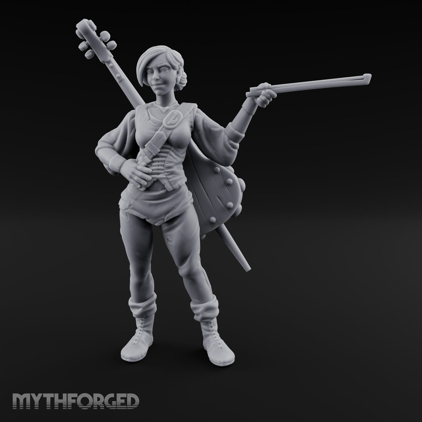 Bow Carrying Human Bard