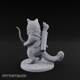 Bow Clutching Tabaxi Ranger Miniature for Dungeons and Dragons, Pathfinder or other TTRPGs