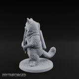 Bow Clutching Tabaxi Ranger Miniature for Dungeons and Dragons, Pathfinder or other TTRPGs