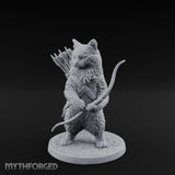Bow Clutching Tabaxi Ranger Miniature for Dungeons and Dragons, Pathfinder or other TTRPGs