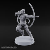 Bow Drawing Human Archer Miniature for Dungeons and Dragons, Pathfinder or other TTRPGs