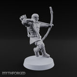Bow Drawing Human Archer Miniature for Dungeons and Dragons, Pathfinder or other TTRPGs