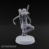 Bow Drawing Human Archer Miniature for Dungeons and Dragons, Pathfinder or other TTRPGs