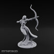 Bow Drawn Human Archer Miniature for Dungeons and Dragons, Pathfinder or other TTRPGs