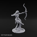Bow Drawn Human Archer Miniature for Dungeons and Dragons, Pathfinder or other TTRPGs