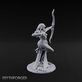 Bow Drawn Human Archer Miniature for Dungeons and Dragons, Pathfinder or other TTRPGs