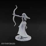 Bow Drawn Human Archer Miniature for Dungeons and Dragons, Pathfinder or other TTRPGs