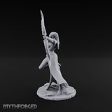 Bow Drawn Human Archer Miniature for Dungeons and Dragons, Pathfinder or other TTRPGs