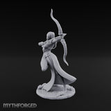 Bow Drawn Human Archer Miniature for Dungeons and Dragons, Pathfinder or other TTRPGs