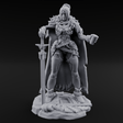 Tankard Raising Human Barbarian Miniature for Dungeons and Dragons, Pathfinder or other TTRPGs