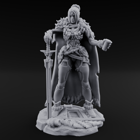 Tankard Raising Human Barbarian Miniature for Dungeons and Dragons, Pathfinder or other TTRPGs