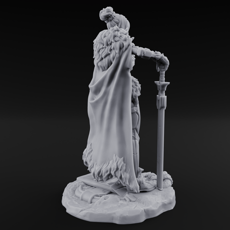 Tankard Raising Human Barbarian Miniature for Dungeons and Dragons, Pathfinder or other TTRPGs
