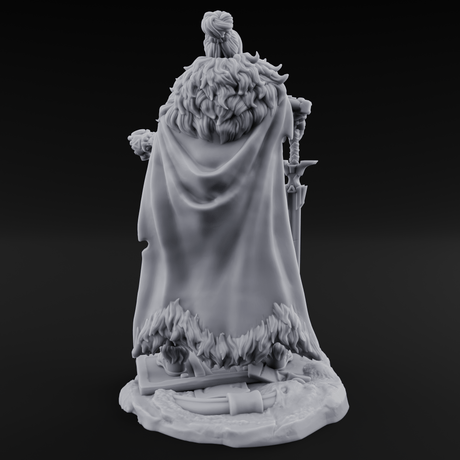 Tankard Raising Human Barbarian Miniature for Dungeons and Dragons, Pathfinder or other TTRPGs