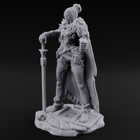 Tankard Raising Human Barbarian Miniature for Dungeons and Dragons, Pathfinder or other TTRPGs
