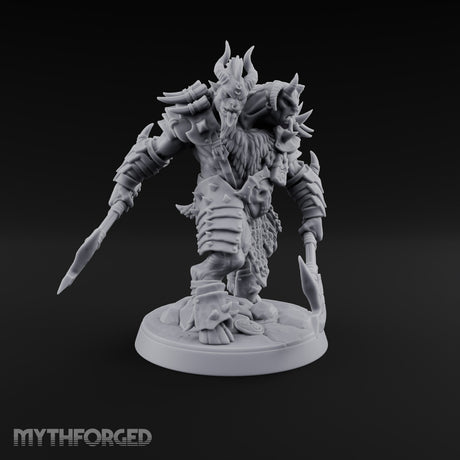 Beneath the War Banner Two-Headed Beastman Chieftain — No Banner