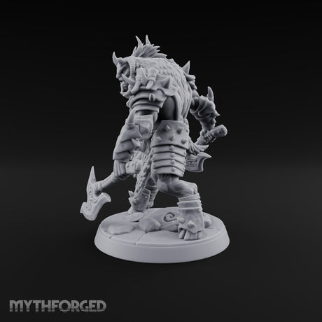 Beneath the War Banner Two-Headed Beastman Chieftain — No Banner