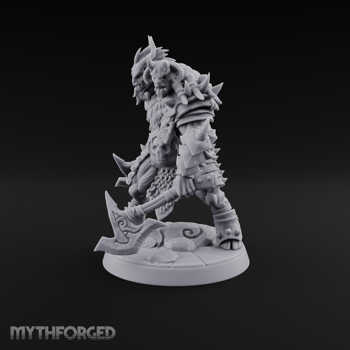 Beneath the War Banner Two-Headed Beastman Chieftain — No Banner