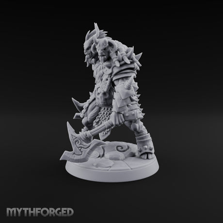 Beneath the War Banner Two-Headed Beastman Chieftain — No Banner